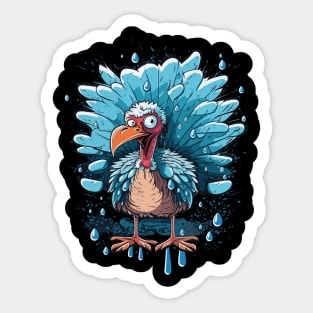 Cold Turkey Funny Pun Gift Funny Joke Gift Funny Pun Sticker